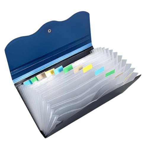 UKCOCO PP Fächer Fächermappe Leichter Transparenter Dokumenten Organizer Erweiterbarer Aktenordner für Quittungen Rechnungen Belege Vielseitiger Büro und Schulordner Blau UKCOCO PP Fächer Fächermappe Leichter Transparenter Dokumenten Organizer Erweiterbarer Aktenordner für Quittungen Rechnungen Belege Vielseitiger Büro und Schulordner Blau von UKCOCO
