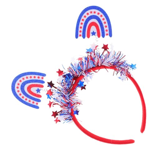 UKCOCO Patriotisches Head Boppers Stirnband Mit Amerikanischer Flagge Unabhängigkeitstag Kleidungszubehör Unabhängigkeitstag Kopfschmuck Grit Filztuch UKCOCO Patriotisches Head Boppers Stirnband Mit Amerikanischer Flagge Unabhängigkeitstag Kleidungszubehör Unabhängigkeitstag Kopfschmuck Grit Filztuch von UKCOCO