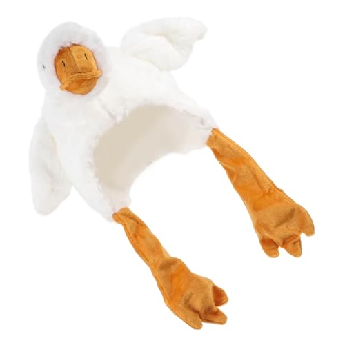 UKCOCO Plüsch Gänse Kostüm Kopfteil Weiches Langlebiges Plüschtier Accessoire für Fotoshootings Aufführungen und Fantasievolles Spiel Aller Altersgruppen von UKCOCO