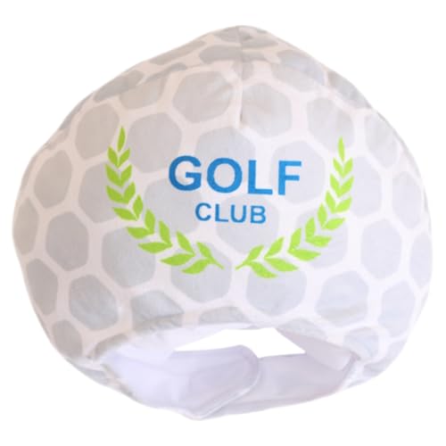 UKCOCO Plüsch Golfball Kopfbedeckung Weiche Sport Themen Mütze für Party Festivals und Kostümveranstaltungen Komfortables Material und Vielseitiges Accessoire von UKCOCO