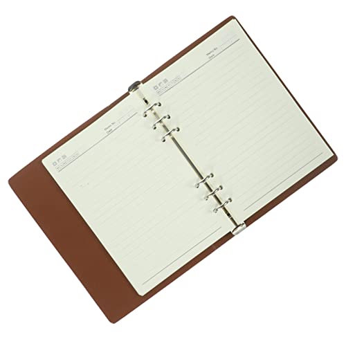 UKCOCO Ringbuch Notizbuch Nachfüllbar und Tragbar für Tägliche Planung Meetings und Persönliche Notizen mit Flachen für Optimales Schreiben von UKCOCO