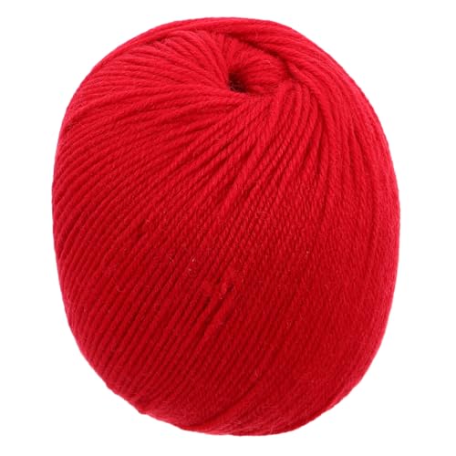 UKCOCO Rotes Merinowolle Garn Weich Warm für Handstricken Häkeln Babydecken Pullover DIY Garn Maschinenwaschbar Langlebig Farbecht Vielseitig für Kleidung und Accessoires von UKCOCO