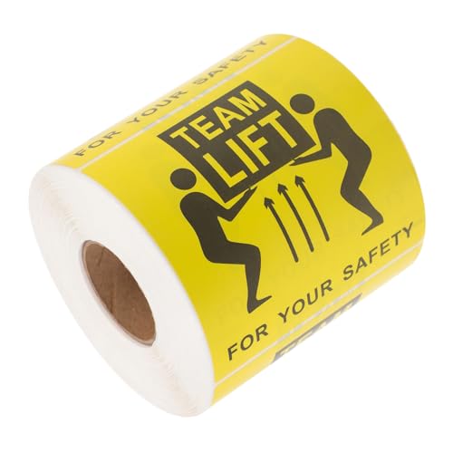UKCOCO Schwere Warnaufkleber für Umzugskartons mit Team Lift Hinweis Selbstklebende Langlebige Transportetiketten für Lager und Versand pro Rolle UKCOCO Schwere Warnaufkleber für Umzugskartons mit Team Lift Hinweis Selbstklebende Langlebige Transportetiketten für Lager und Versand pro Rolle von UKCOCO