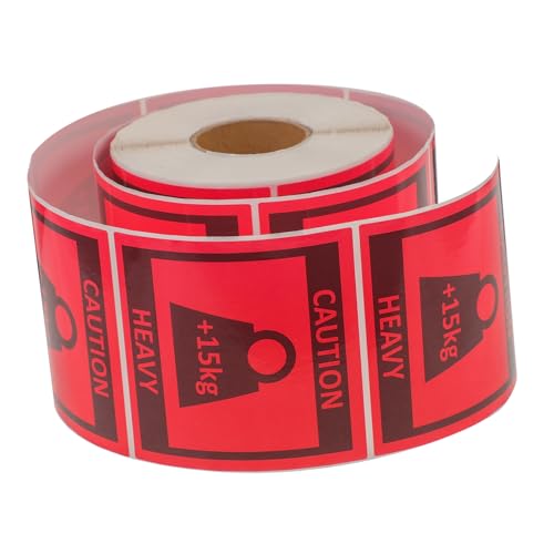 UKCOCO Schwere Warnaufkleber pro Rolle Selbstklebend Team Lift Etiketten für Sicheren Transport Versand Lagerung Robuste Warnhinweise für Schwere Pakete UKCOCO Schwere Warnaufkleber pro Rolle Selbstklebend Team Lift Etiketten für Sicheren Transport Versand Lagerung Robuste Warnhinweise für Schwere Pakete von UKCOCO