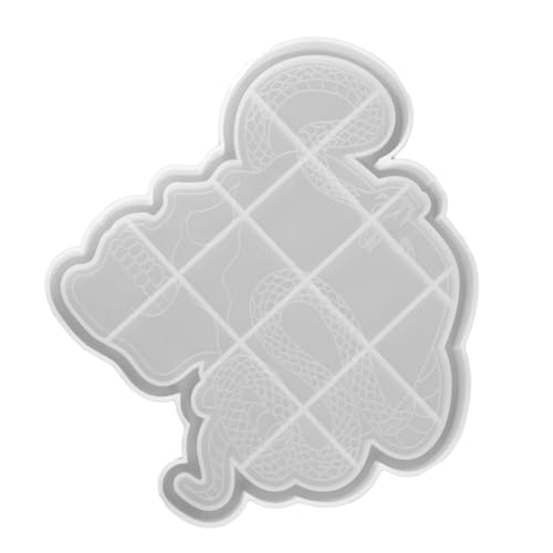 UKCOCO Silikonform Schlange Schädel Teller Flexibel Transparent DIY Kreative Gießform für Handgemachte Dekorationsornamente Wiederverwendbar Leicht zu Reinigen Umweltfreundlich UKCOCO Silikonform Schlange Schädel Teller Flexibel Transparent DIY Kreative Gießform für Handgemachte Dekorationsornamente Wiederverwendbar Leicht zu Reinigen Umweltfreundlich von UKCOCO