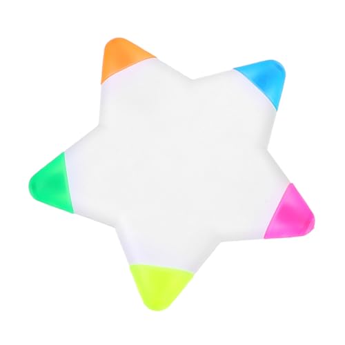 UKCOCO Sternförmiger Highlighter Pen Tragbarer Kleiner DIY Scrapbook Marker Präziser Feiner Spitzen Textmarker für Schule Büro Markieren und Zeichnen von UKCOCO