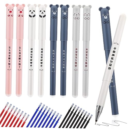 UKCOCO Teiliges Kugelschreiber mit Nachfüllminen in Rot Blau Schwarz Cartoon Tier Radierbar Kreative Bulk Ballpoint Pens für Büro Schule und Studium UKCOCO Teiliges Kugelschreiber mit Nachfüllminen in Rot Blau Schwarz Cartoon Tier Radierbar Kreative Bulk Ballpoint Pens für Büro Schule und Studium von UKCOCO