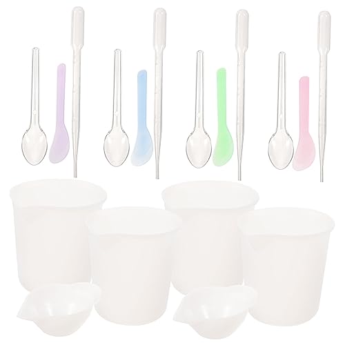 UKCOCO Teiliges Silikon Messbecher Set für Epoxidharz mit Rührstäbchen Langlebige DIY Schmuckherstellung Werkzeuge Präzise Messung und Einfaches Mischen für Harz Basteln Wiederverwendbar UKCOCO Teiliges Silikon Messbecher Set für Epoxidharz mit Rührstäbchen Langlebige DIY Schmuckherstellung Werkzeuge Präzise Messung und Einfaches Mischen für Harz Basteln Wiederverwendbar von UKCOCO
