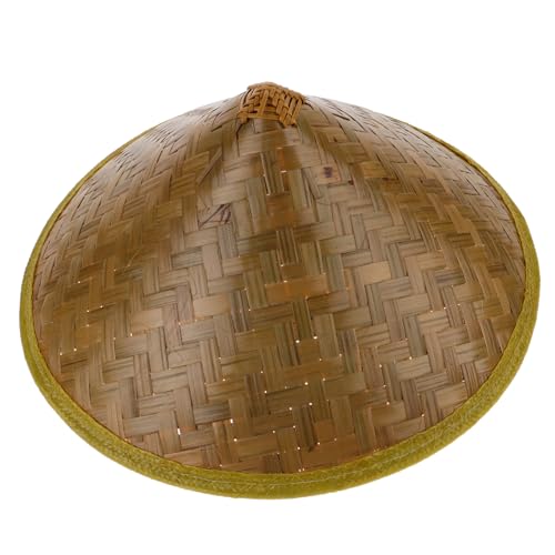 UKCOCO Traditioneller Japanischer Strohhut Handgefertigter Konischer Orientalischer Hut für Bühne Cosplay Samurai und Outdoor Natürlicher Farbwandel UKCOCO Traditioneller Japanischer Strohhut Handgefertigter Konischer Orientalischer Hut für Bühne Cosplay Samurai und Outdoor Natürlicher Farbwandel von UKCOCO