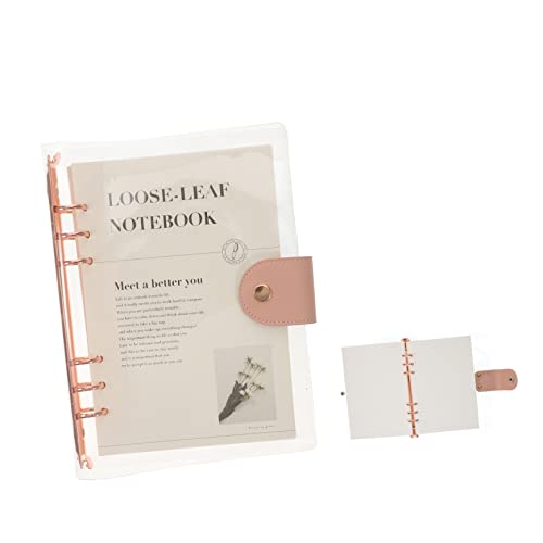 UKCOCO Transparente Lose Einlagen Ringbuch Einsetzbar für Schüler Abnehmbares Notizbuch mit Bindung Kleiner Tragbarer Planer Organizer für Wochen und Monatsplanung UKCOCO Transparente Lose Einlagen Ringbuch Einsetzbar für Schüler Abnehmbares Notizbuch mit Bindung Kleiner Tragbarer Planer Organizer für Wochen und Monatsplanung von UKCOCO