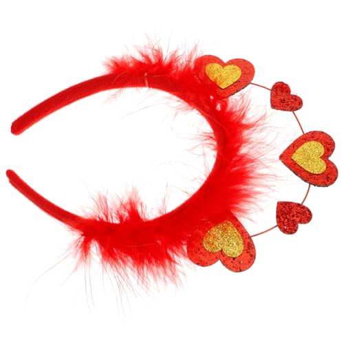 UKCOCO Valentinstag Haarreif Mit Herz-design Eleganter Haarschmuck Für Hochzeiten Und Partys Leicht Und Bequem Accessoire Für Fotos Und Festliche Anlässe von UKCOCO