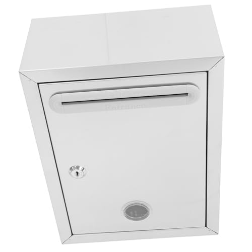 UKCOCO Wandmontierbare Metall Spendenbox mit Schloss Wiederverwendbare Vorschlagsbox für Briefe und Spenden aus Robustem Installieren Vielseitig Einsetzbar für Büro und Veranstaltungen von UKCOCO