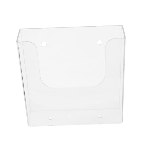 UKCOCO Wandmontierter Magazinablage Transparenter Dokumentenhalter für Broschüren für und Geschäfte Platzsparend und Vielseitig Einsetzbar von UKCOCO