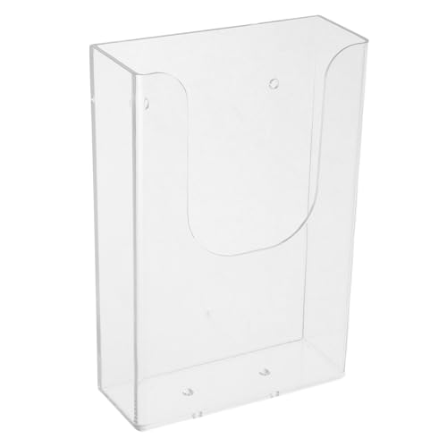 UKCOCO Wandmontierter Prospektständer Transparent Einlagiger Büro Organizer für Broschüren und Dokumentenhalter Platzsparendes Wandregal für Schulsachen und Home Office UKCOCO Wandmontierter Prospektständer Transparent Einlagiger Büro Organizer für Broschüren und Dokumentenhalter Platzsparendes Wandregal für Schulsachen und Home Office von UKCOCO