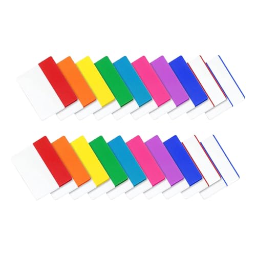UKCOCO Wasserdichte Halbtransparente Sticky Index Tabs Selbstklebende Haftnotizen mit Schreibfunktion Farben pro Farbe Praktische Page Marker für Lesen Lernen Dokumente Markieren von UKCOCO