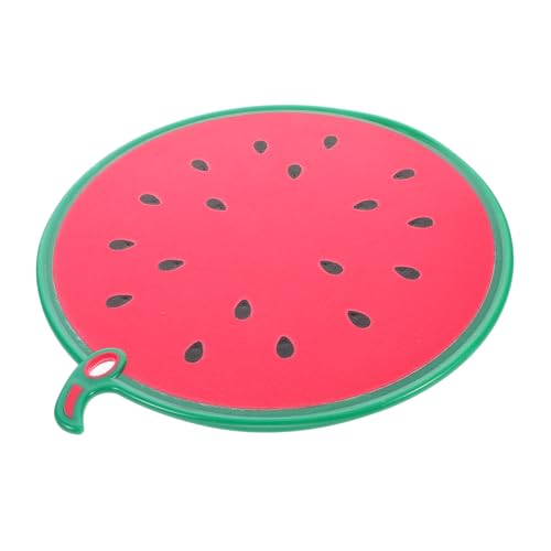 UKCOCO Wassermelonenhackingbrett schneidebrett aus kunststoff Raumsparende Schneidebrett Obstbrett leichtes Schneidebrett Küchenschneidebrett Süßes Hackbrett Lustiges Küchenzubehör pp rot von UKCOCO