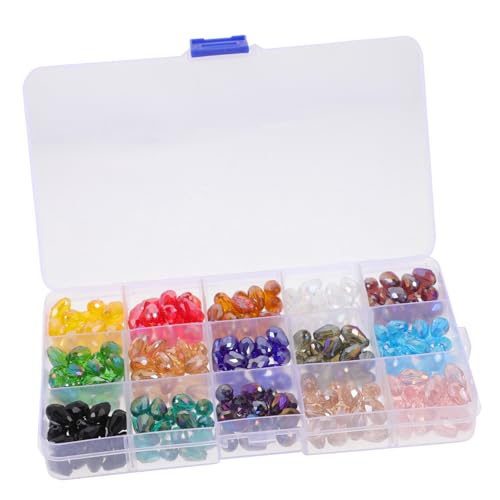 UKCOCO Wassertröpfchen Glasperlen Farben DIY Bastelperlen für Schmuckherstellung Dekorative Spacer Perlen für Armbänder und Ketten UKCOCO Wassertröpfchen Glasperlen Farben DIY Bastelperlen für Schmuckherstellung Dekorative Spacer Perlen für Armbänder und Ketten von UKCOCO