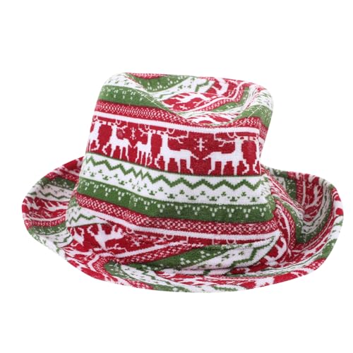 UKCOCO Weihnachtlicher Partyhut aus Weichem Material Stilvoller Weihnachtsdeko Hut für Karneval und Bühnenauftritte für Festliche Anlässe und von UKCOCO