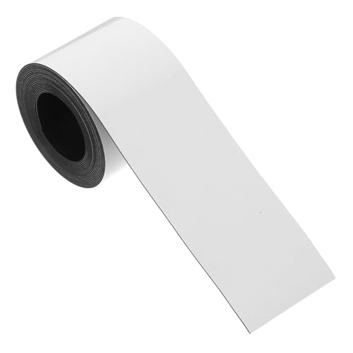 UKCOCO Weißes Wiederverwendbares Magnetisches Etikett Löschbar und Beschreibbar für Whiteboards Kühlschränke und Vorratsbehälter Langlebige DIY Magnetstreifen von UKCOCO