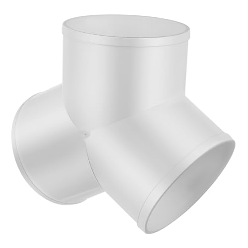 UKCOCO Y Förmiger PVC Kanalverbinder Schlauchabzweigung für Effiziente Luftstromverteilung Hvac Systemen Glatte Innenfläche Vielseitige Anwendungen von UKCOCO