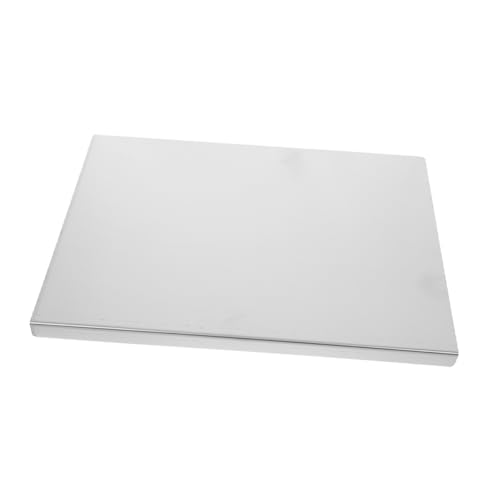 UKCOCO schneidebrett aus edelstahl schneidebretter aus edelstahl Fleisch Schneidebrett Multifunktionales Schneidebrett Schneidematten für die Küche Edelstahl 304 Silver von UKCOCO