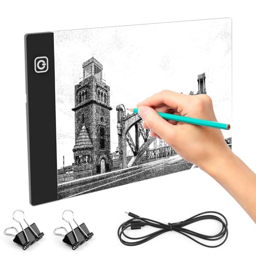 Leuchttisch A5 Tragbare LED, Led Licht Pad A5, Leuchttisch LED Zeichenbrett, mit Einstellbare Helligkeit, für Künstler, Skizzieren, Animation, Röntgenbetrachtung Leuchttisch A5 Tragbare LED, Led Licht Pad A5, Leuchttisch LED Zeichenbrett, mit Einstellbare Helligkeit, für Künstler, Skizzieren, Animation, Röntgenbetrachtung von UKOFEW