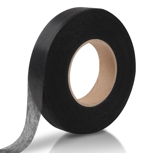 Saumband Ohne Nähen Rolle, Saumband zum Aufbügeln, Bügelband Saumband, Saumband, Bügelband zum Aufbügeln, Klebeband zum Aufbügeln, zum Reparieren von Stoff, Vorhang, Kleidung (Schwarz, 20mm x 64m) Saumband Ohne Nähen Rolle, Saumband zum Aufbügeln, Bügelband Saumband, Saumband, Bügelband zum Aufbügeln, Klebeband zum Aufbügeln, zum Reparieren von Stoff, Vorhang, Kleidung (Schwarz, 20mm x 64m) von UKOFEW
