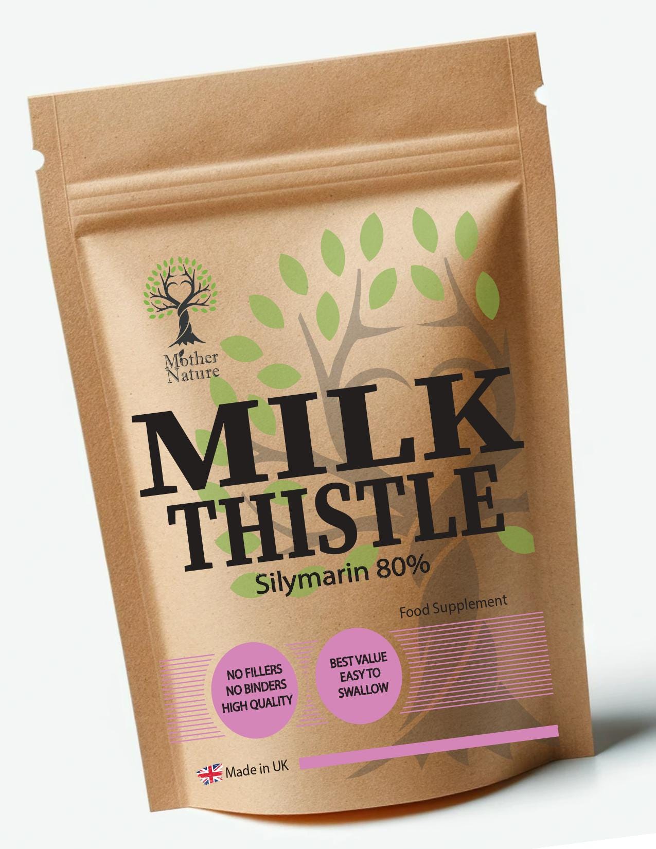 Mariendistel-Kapseln 300 Mg Hochpotente, Saubere, Natürliche Mariendistelpulver 80% Silymarin Umweltfreundliche Beste Vegane Ergänzungen Auf von UKmotherNature