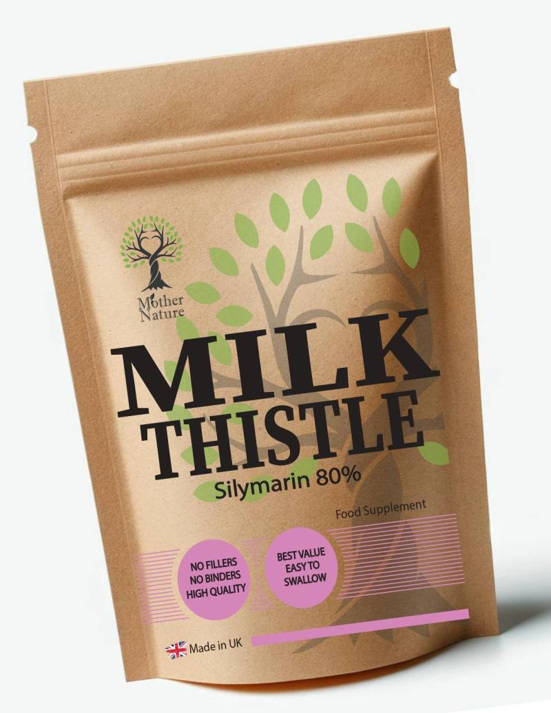 Mariendistel-Kapseln 300 Mg Hochpotente, Saubere, Natürliche Mariendistelpulver 80% Silymarin Umweltfreundliche Beste Vegane Ergänzungen Auf von UKmotherNature
