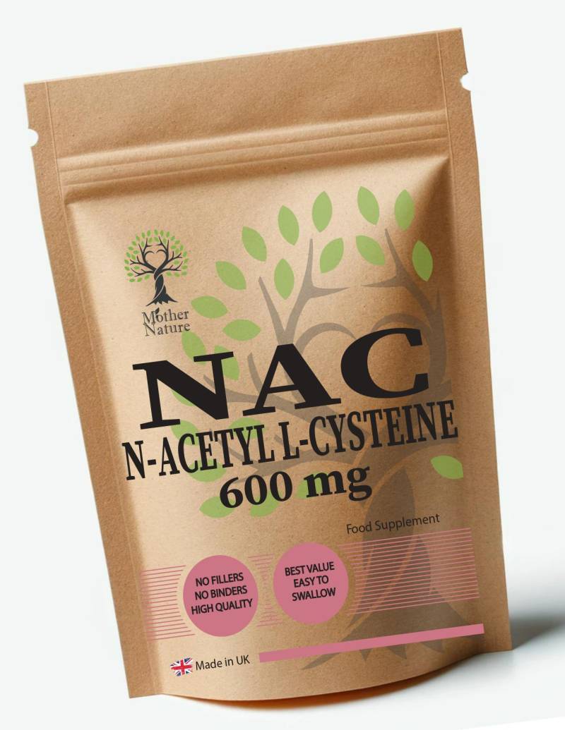 Nac N Acetylcysteinpulver 600 Mg Saubere Nac-Kapseln Umweltfreundliche Veganer Ergänzungen 1200 Portion von UKmotherNature