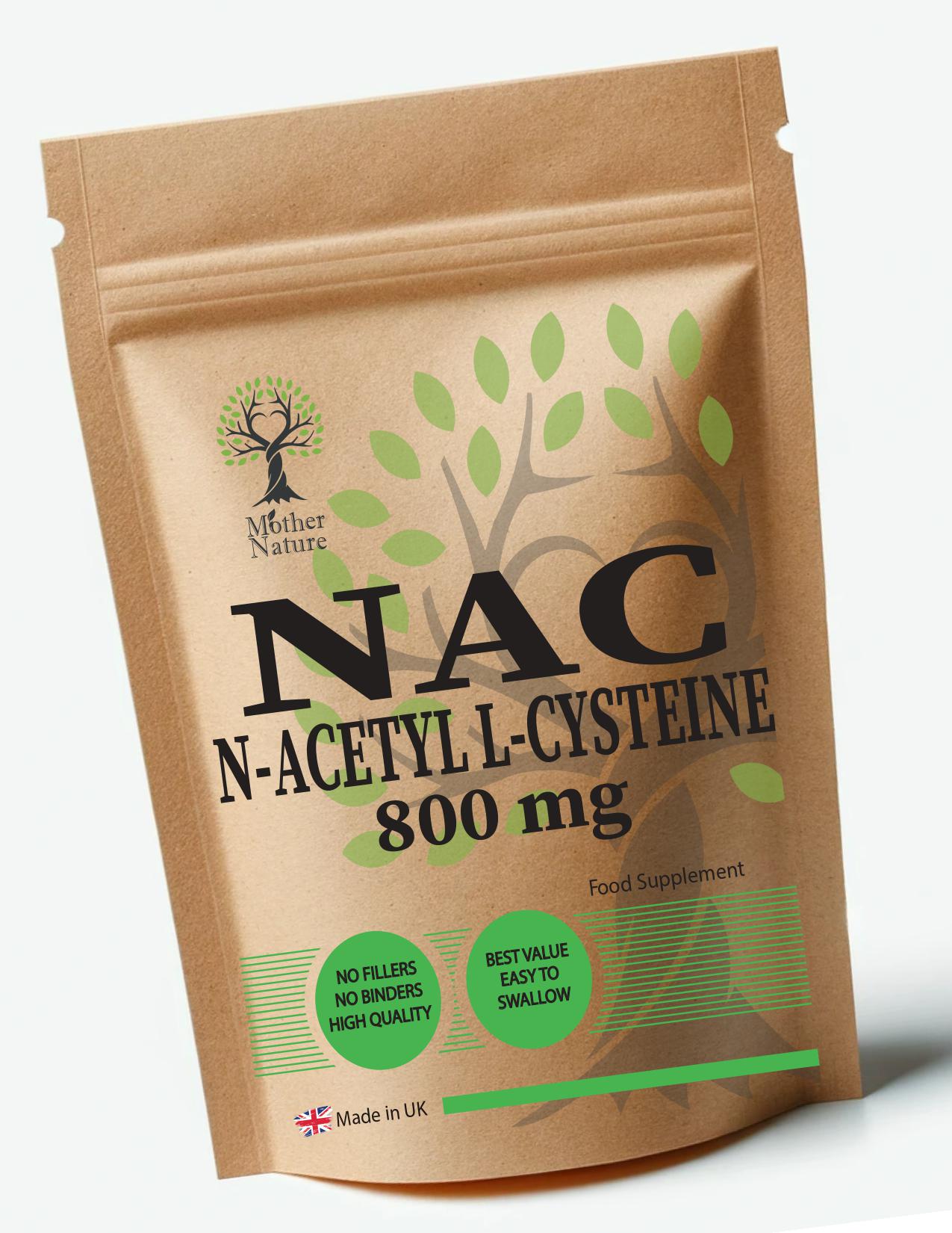 Nac N Acetylcysteinpulver 800 Mg Saubere Nac-Kapseln Umweltfreundliche Veganer Ergänzungen 1600 Portion von UKmotherNature