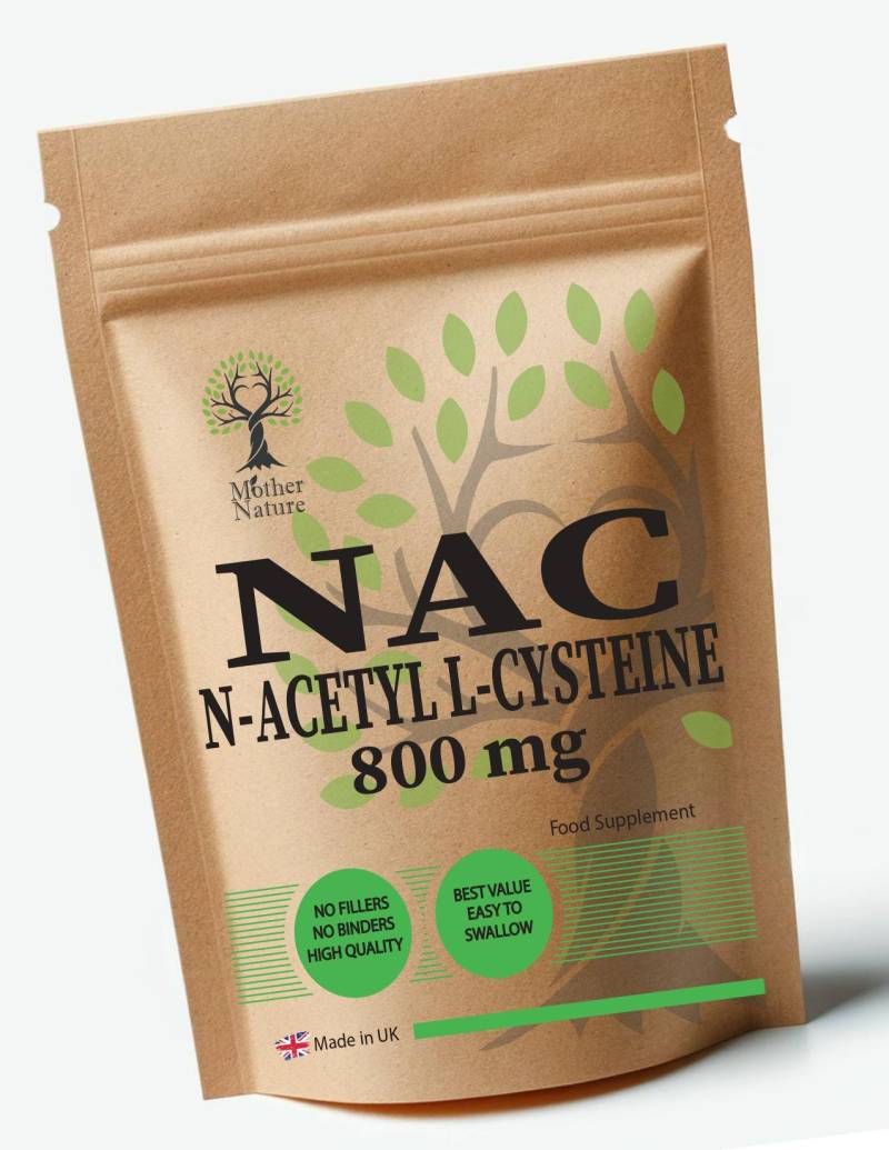 Nac N Acetylcysteinpulver 800 Mg Saubere Nac-Kapseln Umweltfreundliche Veganer Ergänzungen 1600 Portion von UKmotherNature