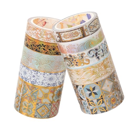 ULDIGI 10 Rollen Washi Tape Hochwertiges Dekoratives Klebeband aus Washi papier Langlebig und Klar Bedruckt für Scrapbooking DIY Bastelprojekte Planer und Geschenkverpackungen ULDIGI 10 Rollen Washi Tape Hochwertiges Dekoratives Klebeband aus Washi papier Langlebig und Klar Bedruckt für Scrapbooking DIY Bastelprojekte Planer und Geschenkverpackungen von ULDIGI