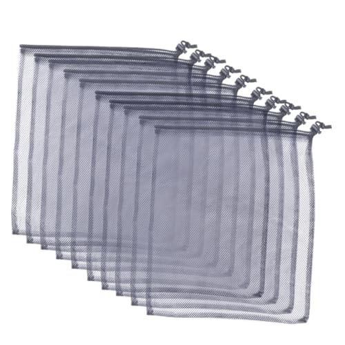 ULDIGI 10 Stk Teiliges Mesh Aufbewahrungstaschen Badeprodukte Tragbar Atmungsaktiv Netzbeutel Schwarz Für Reisen Schwimmbad Camping Spa Badezimmer Organizer ULDIGI 10 Stk Teiliges Mesh Aufbewahrungstaschen Badeprodukte Tragbar Atmungsaktiv Netzbeutel Schwarz Für Reisen Schwimmbad Camping Spa Badezimmer Organizer von ULDIGI
