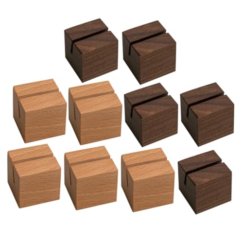 ULDIGI 10 Stück Teiliges Holz Visitenkartenhalter aus Walnussholz Schräger Schlitz Eleganter Kartenständer für Büro Meetings Hochzeiten und Dekoration ULDIGI 10 Stück Teiliges Holz Visitenkartenhalter aus Walnussholz Schräger Schlitz Eleganter Kartenständer für Büro Meetings Hochzeiten und Dekoration von ULDIGI