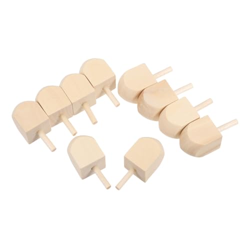 ULDIGI 10 Stück Teiliges Holz-dreidel Chanukka Unlackierte Diy-holz-spinner Sicher für Bemalen und Basteln Langlebige Chanukka-partydekoration für Familie und Gruppenaktivitäten ULDIGI 10 Stück Teiliges Holz-dreidel Chanukka Unlackierte Diy-holz-spinner Sicher für Bemalen und Basteln Langlebige Chanukka-partydekoration für Familie und Gruppenaktivitäten von ULDIGI