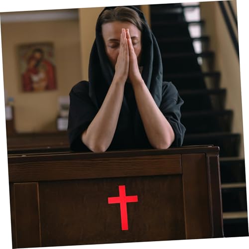 ULDIGI 10 Stück Teiliges Kreuz Wandtattoo Dekorative Party Wandsticker Anpassbarer DIY Kreuz Aufkleber Langlebige Pflegeleichte Wanddeko für Kirche Zuhause und Büro von ULDIGI