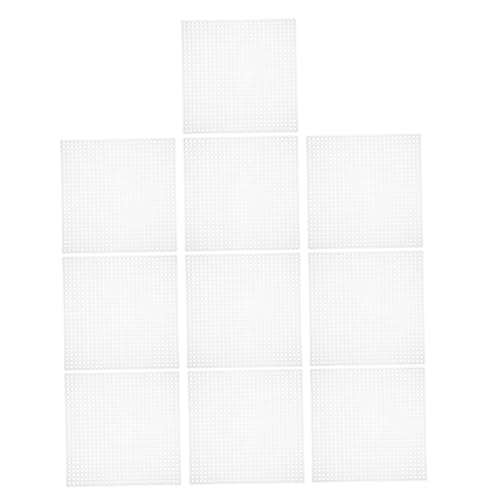 ULDIGI 10 Stück Teiliges Kunststoffgitter Mesh Canvas mit Klarem Gitter für Kreuzstich Strick Häkelprojekte DIY Stickerei Zubehör Langlebig und Präzise Positionierbar ULDIGI 10 Stück Teiliges Kunststoffgitter Mesh Canvas mit Klarem Gitter für Kreuzstich Strick Häkelprojekte DIY Stickerei Zubehör Langlebig und Präzise Positionierbar von ULDIGI