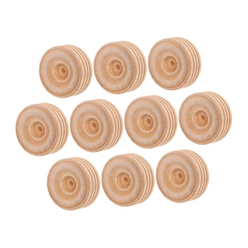 ULDIGI 10 Stück Teiliges Mini Holzräder für DIY Bastelprojekte Handgefertigte Holzspielzeug Räder für Modellbau und Kreative Handwerksarbeiten ULDIGI 10 Stück Teiliges Mini Holzräder für DIY Bastelprojekte Handgefertigte Holzspielzeug Räder für Modellbau und Kreative Handwerksarbeiten von ULDIGI