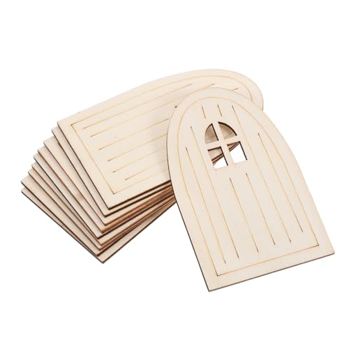 ULDIGI 10 Stück Teiliges Set Miniatur Holz feentüren zum Bemalen Kreative DIY Deko für Feengarten und Puppenhaus Wetterfest für Innen Außenbereich Dekoration für Gartenparty ULDIGI 10 Stück Teiliges Set Miniatur Holz feentüren zum Bemalen Kreative DIY Deko für Feengarten und Puppenhaus Wetterfest für Innen Außenbereich Dekoration für Gartenparty von ULDIGI