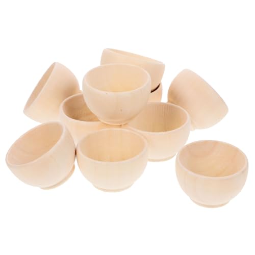 ULDIGI 10 Stück Ungeschliffene Holzschalen DIY Natürliche Holzrohlinge für Kreative Bastelarbeiten für Tischdekoration und Handwerk für Feiern und Anlässe ULDIGI 10 Stück Ungeschliffene Holzschalen DIY Natürliche Holzrohlinge für Kreative Bastelarbeiten für Tischdekoration und Handwerk für Feiern und Anlässe von ULDIGI
