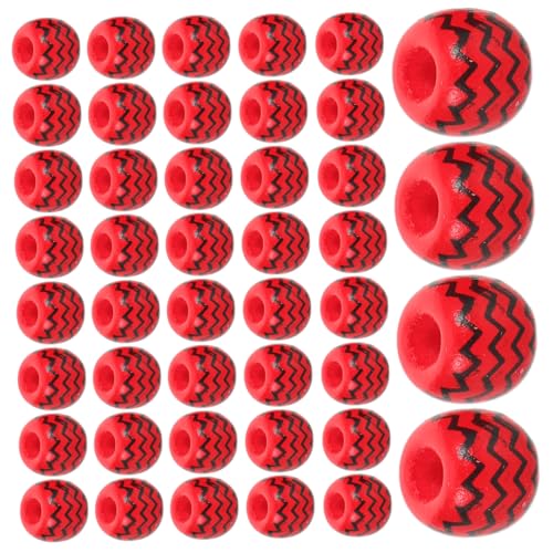 ULDIGI 100 Stück Gewellte Holzperlen Rote Holzperlen Runde Perlen Für Armbänder Für Schmuck Bastelperlen Abstandsperlen DIY ULDIGI 100 Stück Gewellte Holzperlen Rote Holzperlen Runde Perlen Für Armbänder Für Schmuck Bastelperlen Abstandsperlen DIY von ULDIGI