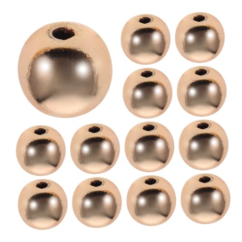 ULDIGI 100 Stück Goldene Spacer Perlen Vergoldete Runde Metallperlen für DIY Schmuckherstellung Glatte Kleine Charms für Armbänder und Bastelprojekte ULDIGI 100 Stück Goldene Spacer Perlen Vergoldete Runde Metallperlen für DIY Schmuckherstellung Glatte Kleine Charms für Armbänder und Bastelprojekte von ULDIGI