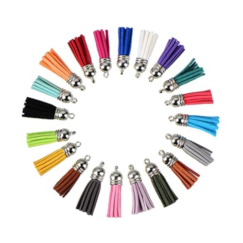 ULDIGI 100 Stück Mini Quasten Anhänger Silberfarbene Kappen DIY Schmuck Schlüsselanhänger Bastel Zubehör für Taschen Charms und Handgemachte Accessoires Zufällige Farbe Zufällige Farbe ULDIGI 100 Stück Mini Quasten Anhänger Silberfarbene Kappen DIY Schmuck Schlüsselanhänger Bastel Zubehör für Taschen Charms und Handgemachte Accessoires Zufällige Farbe Zufällige Farbe von ULDIGI