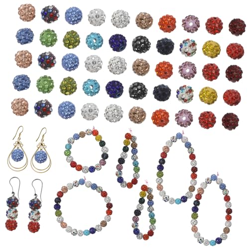ULDIGI 100 Stück Rhinestone Spacer Beads aus Weichem Polymer Clay Funkelnde Schmuckperlen mit Präzise Gebohrten Löchern Vielseitig für Halsketten Armbänder und Bastelarbeiten in Farben ULDIGI 100 Stück Rhinestone Spacer Beads aus Weichem Polymer Clay Funkelnde Schmuckperlen mit Präzise Gebohrten Löchern Vielseitig für Halsketten Armbänder und Bastelarbeiten in Farben von ULDIGI