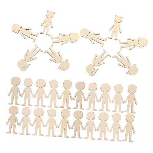 ULDIGI 100 Stück Teiliges Holzfiguren mit Jungen und Mädchenformen Naturbelassene DIY Holzfiguren für Fördert Kreativität Motorische Fähigkeiten und Lernaktivitäten für Basteln und ULDIGI 100 Stück Teiliges Holzfiguren mit Jungen und Mädchenformen Naturbelassene DIY Holzfiguren für Fördert Kreativität Motorische Fähigkeiten und Lernaktivitäten für Basteln und von ULDIGI