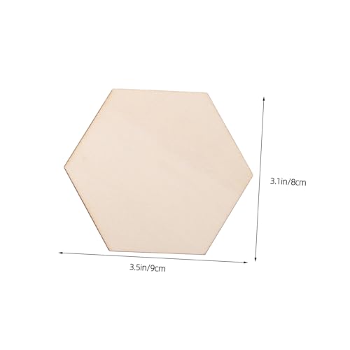 ULDIGI 100 Stück Unbehandelte Sechseckige Holzscheiben aus Naturholz Vielseitige Holzrohlinge zum Bemalen Basteln Dekorieren für DIY Projekte und Hochzeiten ULDIGI 100 Stück Unbehandelte Sechseckige Holzscheiben aus Naturholz Vielseitige Holzrohlinge zum Bemalen Basteln Dekorieren für DIY Projekte und Hochzeiten von ULDIGI