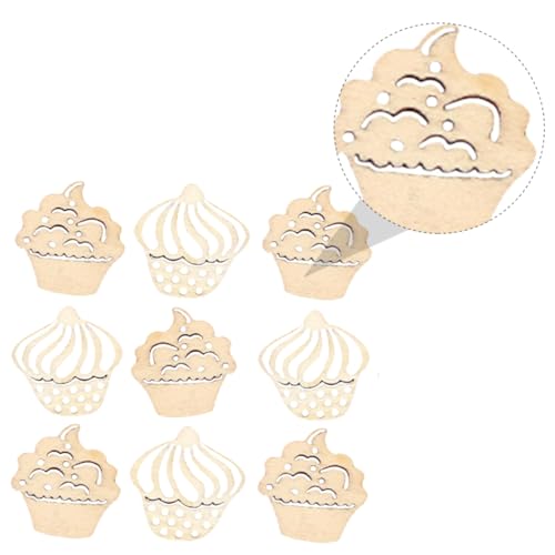 ULDIGI 100Stücke DIY Cartoon Kuchenform Holzscheiben für Kinderhandwerke Langlebige Holzanhänger Verschiedenen Designs für Bastelprojekte und Dekorationen ULDIGI 100Stücke DIY Cartoon Kuchenform Holzscheiben für Kinderhandwerke Langlebige Holzanhänger Verschiedenen Designs für Bastelprojekte und Dekorationen von ULDIGI