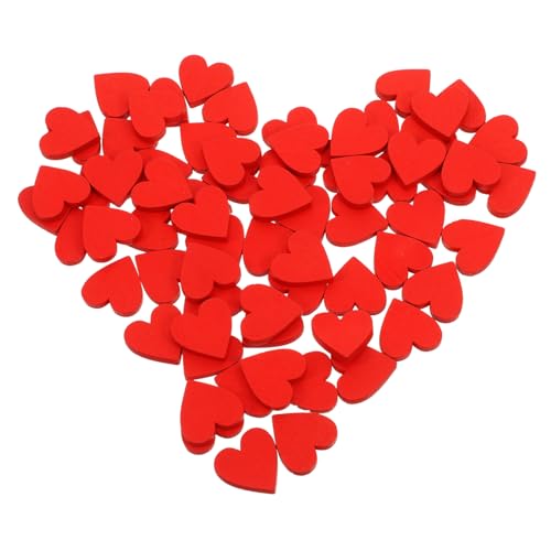 ULDIGI 100Stücke Valentinstag Holz Herzen Dekorationen Rote Herzform DIY Bastelstücke für Hochzeiten Tischdekorationen und Festliche Anlässe Romantische Holzornamente ULDIGI 100Stücke Valentinstag Holz Herzen Dekorationen Rote Herzform DIY Bastelstücke für Hochzeiten Tischdekorationen und Festliche Anlässe Romantische Holzornamente von ULDIGI