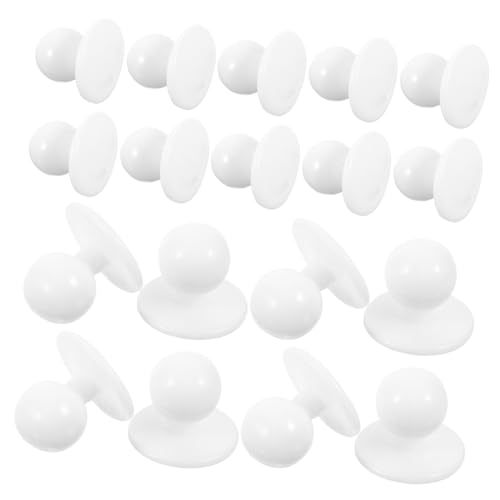 ULDIGI 100st Koch-uniform-knöpfe Einheitliche Knöpfe Diy-knöpfe Annähen Von Knöpfen Für Kochanzüge Anzugknöpfe Für Männer Hemdknöpfe Diy-kreis-nähknopf Hochzeitskleid Knopf Weiß Plastik von ULDIGI